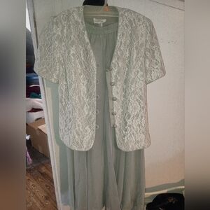 Elegant Lace Overlay Dress